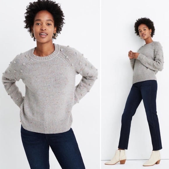 Madewell Sweaters - Madewell Palmroy Bobble-Sleeve Pullover Sweater